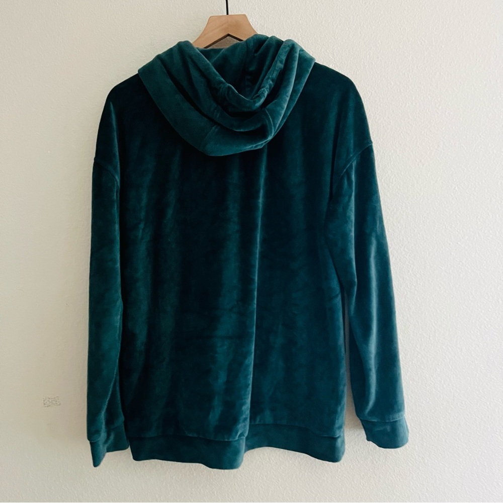 Marine Layer Men's Turquoise 1/2 Zip Hooded Sweatshirt Size Medium - Picture 2 of 6